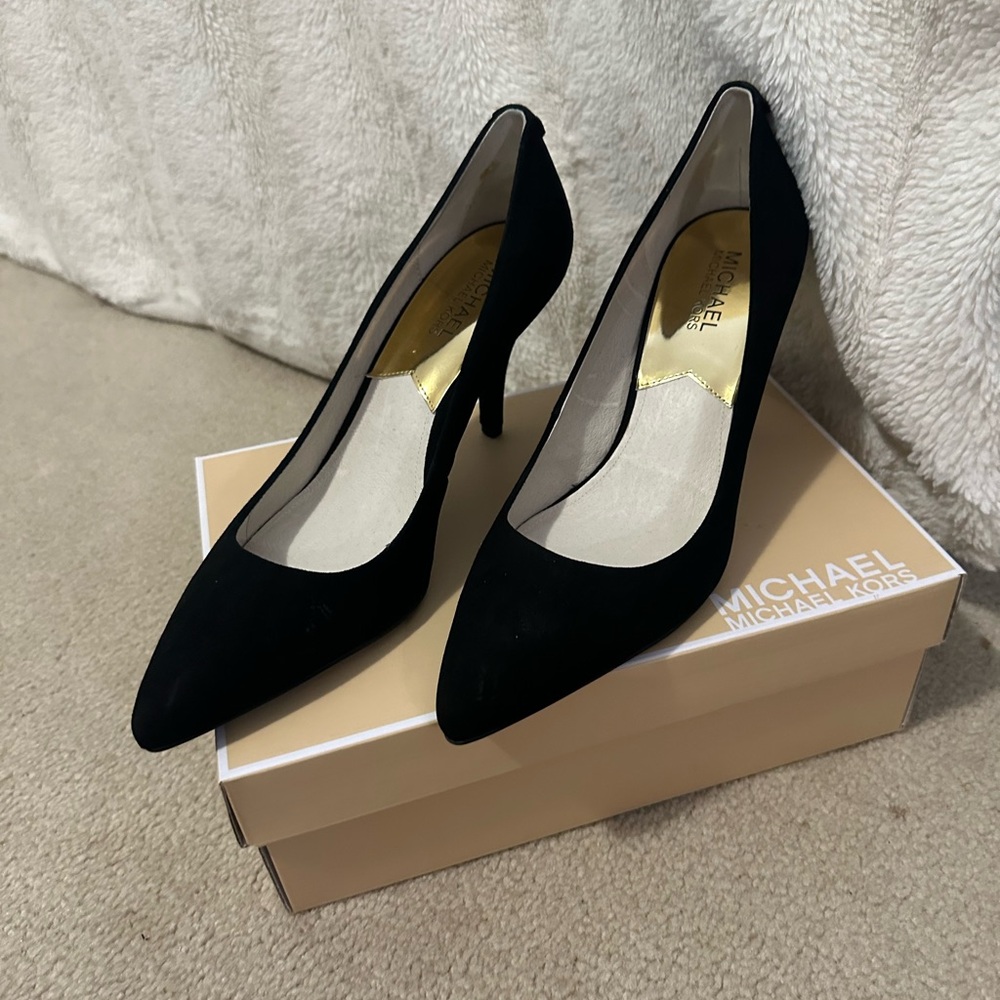Michael Kors Suede Kitten Heels